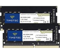 Timetec Premium 16GB Kit(2x8GB) DDR4 2400MHz PC4-19200 Non-ECC Unbuffered 1.2V CL17 1Rx8 Single Rank 260 Pin SODIMM Laptop Notebook PC Computer Memory RAM Module Upgrade