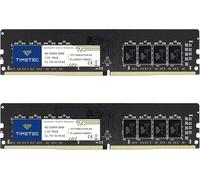 Timetec Premium 16GB Kit (2x8GB) DDR4 2666 MHz PC4-21300 sin búfer, sin ECC, 1,2 V CL19, 1Rx8, Rango único, 288 Pines, UDIMM, para PC de Escritorio, actualización de módulo de Memoria RAM
