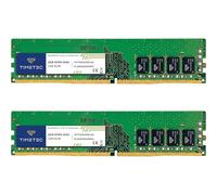 Timetec Premium 16GB Kit (2x8GB) DDR4 2666 MHz PC4-21300 sin búfer, sin ECC, 1,2 V CL19, 1Rx8, Rango único, 288 Pines, UDIMM, para PC de Escritorio, actualización de módulo de Memoria RAM