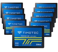 Timetec Unidad interna de estado sólido SSD 3D NAND SATA III de 256 GBx10 (10 unidades) de 6 Gb/s, velocidad de lectura de hasta 550 MB/s de caché SLC para PC de escritorio y laptop