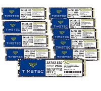 Timetec Unidad Interna de Estado sólido SSD 3D NAND TLC SATA III 6Gb/s M.2 2280 NGFF 128TBW de 256 GBx10 (Paquete de 10)