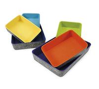 TimeTEX Juego de 3 cuencos de fieltro Colori.