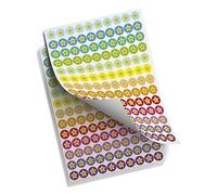 TimeTEX Pegatinas de elogio, diseño de estrellas coloridas, 520 unidades