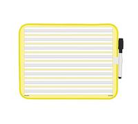 TimeTEX Prima-Colori 62290 - Pizarra blanca para práctica de escritura (4 piezas, 3 partes, magnética, con rotulador de lámina + imán, 28 x 21,5 cm)
