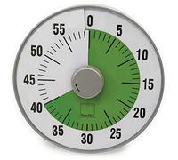 TimeTEX Reloj de duración silencioso verde - magnético - Diámetro 19 cm con disco verde - 61922