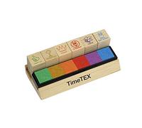 TimeTex Sello de madera para profesores con texto "Motivation"
