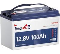 Timeusb 12V 100Ah TM Batería de Litio con Protección de Baja Temperatura,1280Wh con 100A BMS,15000 Ciclos Profundos,IP65 LiFePO4 Batería para Motores Trolling,Yates,Barcos,Campers,Energía para el Hoga