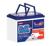 Timeusb Bateria Litio 12V 100Ah Tamaño Ultra-MINI Bateria Lifepo4 con 100A BMS,15000 Ciclos Profundos y 10 Años de Vida,Bateria de Litio de 1280 Wh para Autocaravana, Sistema Solar,Camping,Marino