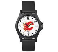 Timex Arena - Reloj para hombre (40 mm), diseño de llamas Calgary, Negro -