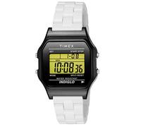 Timex Classic Digital Tile Collection - Reloj de cuarzo de resina negra de 36 mm, unisex, Multicolor (negro/blanco)