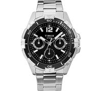 Timex Classics TW2U70400 - Reloj multifunción para hombre, pulsera de acero inoxidable, 44,5 mm