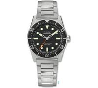 Timex Deep Water Reef esfera negra pulsera de acero inoxidable reloj para hom...