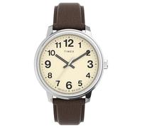 Timex Easy Reader Orologio da uomo 43mm con cinturino in pelle marrone TW2V21300