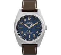 Timex Expedition Capstone - Reloj de Pulsera para Hombre (39 mm, Esfera Azul de Dos Piezas, Caja Plateada)