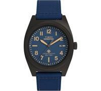 Timex Expedition Capstone TW2Y18200 - Reloj de cuarzo para hombre, correa de material ecológico azul con esfera azul, 39 mm