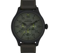 Timex Expedition Metal Field - Reloj de Pulsera para Hombre, Correa de Piel marrón, Verde/Negro/Verde, Moderno