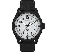 Timex Expedition North - Reloj de 43 mm para hombre, correa eco-friendly de liberación rápida de dos piezas negra, esfera gris, caja negra TW2W34700