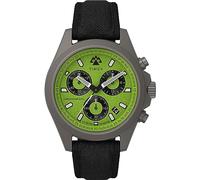 Timex Expedition North - Reloj de 43 mm para hombre, silicona negra, esfera verde de dos piezas, caja de titanio TW2V96400