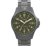 Timex Expedition North Reloj para Hombre, Pulsera de Acero Inoxidable de Bronce, Esfera Verde, Caja de Bronce, 41 mm, TW2Y30100
