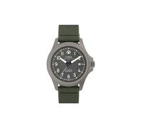 Timex Expedition North® TW2V54000 Reloj automático de Titanio de 41 mm con Correa de Cuero ecológico, Gris