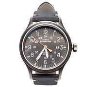 Timex Expedition - Reloj análogico para Hombre de cuarzo con correa de cuero, Negro (Negro)