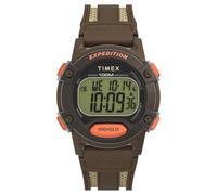 Timex Expedition - Reloj para hombre de 41 mm, CAT5, pulsera en piel marrón, esfera digital, caja marrón TW4B30400
