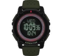 Timex Expedition Ridge Solar TW4B33700 - Reloj con correa de silicona verde con pantalla digital para hombre, 49 mm