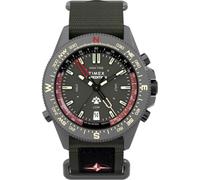 Timex Expedition Tide-Temp-Compass TW2W91100 - Reloj con Correa de Tela Verde con Esfera Verde y Caja de Acero Inoxidable para Hombre, 43 mm