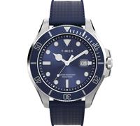 Timex Harborside Coast TW2Y05000 - Reloj con correa sintética azul y esfera azul para hombre, 44 mm