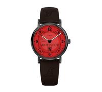 Timex Harry Potter Gryffindor House TW2Y76300 - Reloj de cuarzo para hombre de 38 mm, correa de cuero marrón con esfera color crema y caja plateada