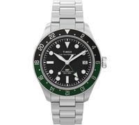 Timex Hombre Analógico Automático Reloj Waterbury Heritage con Correa de Acero Inoxidable