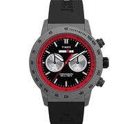Timex Ironman Adrenaline - Reloj para hombre de 44 mm, correa negra, esfera negra, caja plomiza, Negro -
