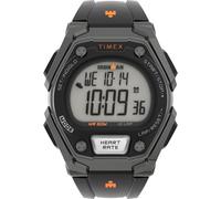 Timex Ironman Classic - Reloj para Hombre de 43 mm con Seguimiento de Actividad, Modo de Entrenamiento y frecuencia cardíaca, Negro/Naranja, 8 Pulgadas, Negro/Naranja, 8 Inches