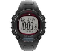 Timex Ironman Essential - Reloj para Hombre de 44 mm, Correa de PU Negra, Esfera Digital, Caja Negra TW5M64400
