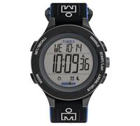 Timex Ironman - Reloj para Hombre de 42 mm, Correa de Tela elástica Negra, Esfera Digital, Caja Negra TW5M64100
