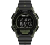 Timex Ironman Shock Endure - Reloj para Hombre, Correa Negra, Esfera Digital, Caja Verde, Negro -
