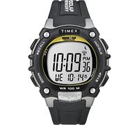 Timex Ironman Men's 100 - Reloj para Hombre, Color Negro/Amarillo Highlights