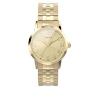 Timex Main Street - Reloj para Mujer, 30 mm, Triple Tono Dorado