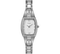 Timex Main Street Reloj para Mujer, Pulsera de aleación Plateada, Esfera Plateada, Caja Plateada, 22 mm, TW2W95600