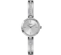 Timex Main Street Reloj para Mujer, Pulsera de aleación Plateada, Esfera Plateada, Caja Plateada, 25 mm, TW2W96100