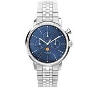 Timex Marlin Fase Lunar (40 Mm) Esfera Azul/Brazalete De Acero TW2W51300 Relojes