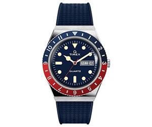 Timex Men's Analogue Watch with a Silicone Strap Q Reissue