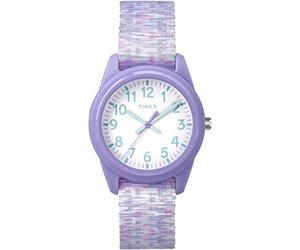 Timex Orologio Girls Time Machines Viola/Bianco con cinturino in tessuto elastico TW7C12200