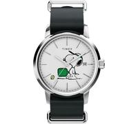 Timex Peanuts Marlin - Reloj de Pulsera analógico automático para Hombre, Negro, Pulsera