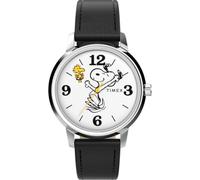 Timex Peanuts Marlin - Reloj de Pulsera analógico de Cuarzo Unisex, Negro, Correa:
