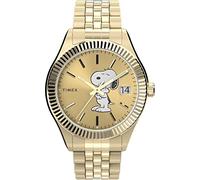 Timex Peanuts x Waterbury Legacy - Reloj para Mujer, Tono Dorado/Dorado, Talla única, Waterbury Legacy X Peanuts - Reloj de Pulsera de 3 manecillas de 36 mm