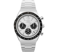 Timex Q 40mm Reloj Hombre, Plateado/Blanco