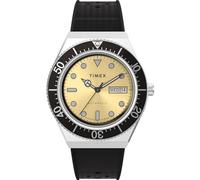 Timex Reloj Q Automatic TW2W47600 40 mm Hombre acero inoxidable correa goma sintética esfera champán