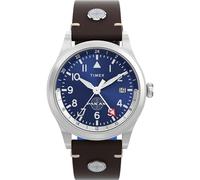 Timex Reloj Analógico para Hombre de Cuarzo con Correa en Cuero TW2W97300JR