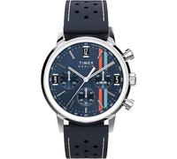 Timex Reloj Marlin de 40 mm para Hombre, Azul/Acero Inoxidable/Azul